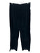 Valentino Size 12 Black Cotton Blend Velvet Side Zip High Rise Straight Pants Black / 12