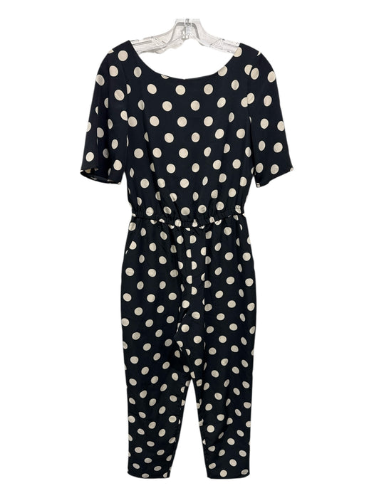 Corey lynn calter Size XS Black & Cream Polyester Short Sleeve Tapered Jumpsuit Black & Cream / XS