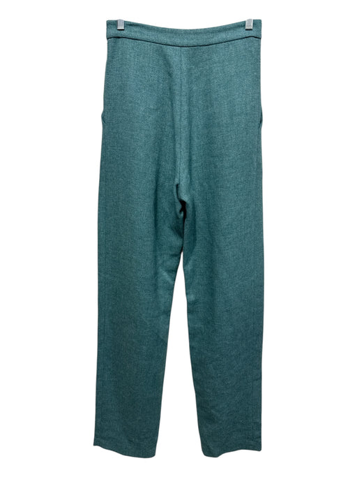 Rachel Comey Size M Teal Side Zip Pockets Straight Leg Pants Teal / M