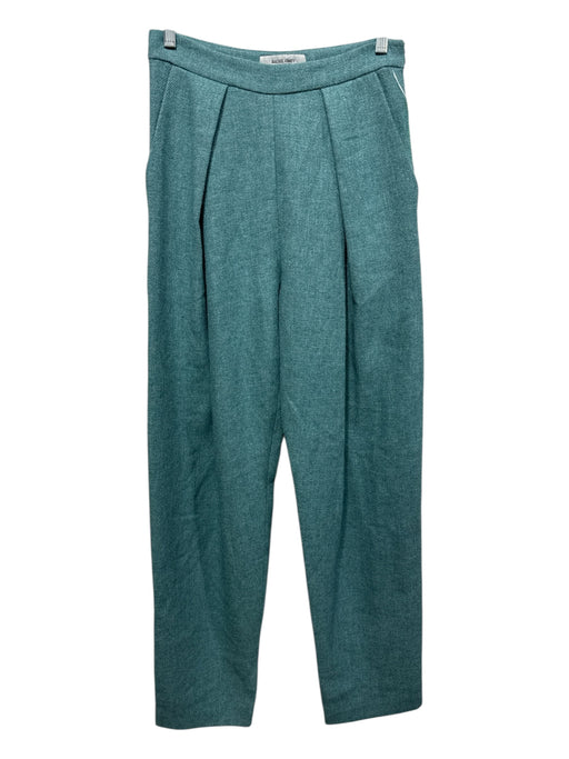 Rachel Comey Size M Teal Side Zip Pockets Straight Leg Pants Teal / M