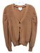 5a7 Cinq a Sept Size M Brown Polyester Blend Button Up Knit Long Sleeve Cardigan Brown / M