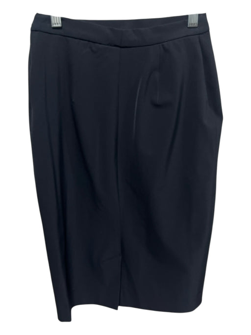 Prada Size 42 / S Black Knee Length Side Zip Pencil Skirt Black / 42 / S