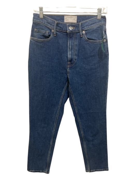 Everlane Size 26 Medium Wash Cotton Blend High Rise Zip & Button Jeans Medium Wash / 26