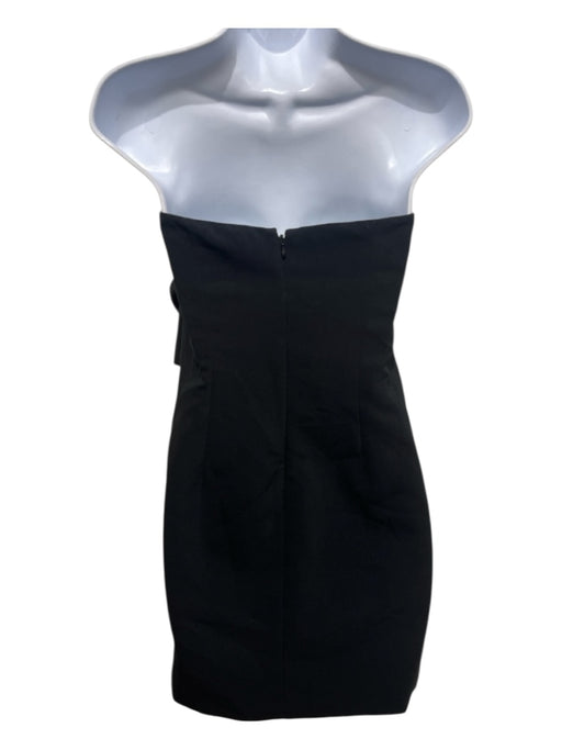 Likely Size 8 Black Polyester Blend Twist Bow Mini Dress Black / 8