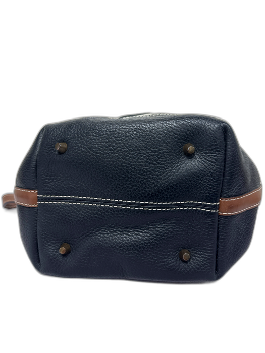 Burberry Black, Brown, White Canvas & Leather Top Handles Plaid Pouchette Bag Black, Brown, White / Small