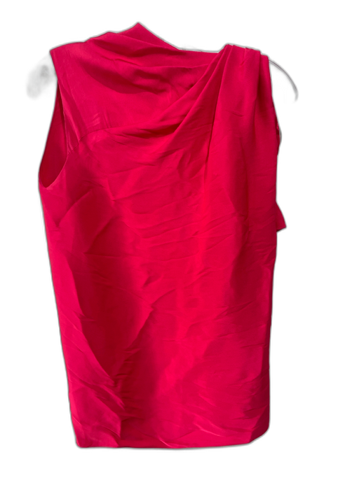 Lanvin Size 42 Red Acetate Blend detachable bow Sleeveless Top Red / 42