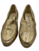Sarah Flint Shoe Size 35.5 Gold Leather Foil Almond Toe Block heel Pumps Gold / 35.5