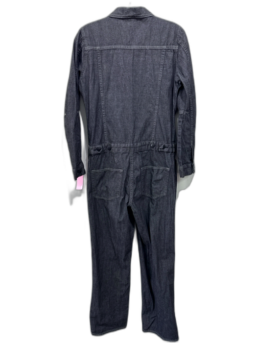 Marithe + Francois Girbaud Size M Dark Gray Cotton Denim Pockets Jumpsuit Dark Gray / M