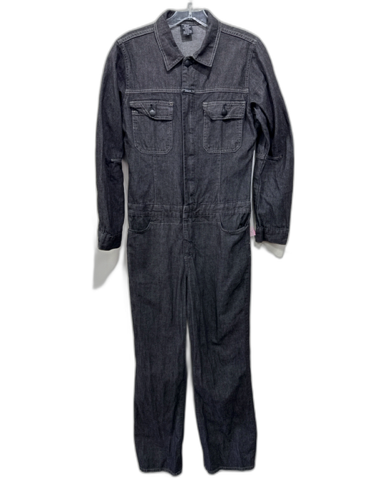 Marithe + Francois Girbaud Size M Dark Gray Cotton Denim Pockets Jumpsuit Dark Gray / M