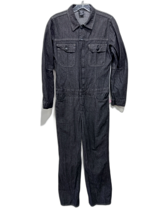 Marithe + Francois Girbaud Size M Dark Gray Cotton Denim Pockets Jumpsuit Dark Gray / M