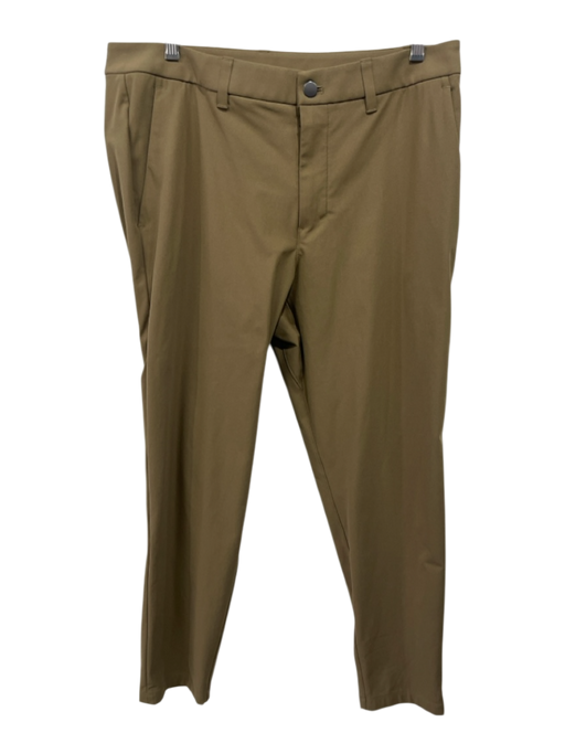 Lululemon Size 34 Dark Tan Synthetic Solid Athletic Khakis Men's Pants Dark Tan / 34