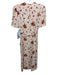 Rouje Size 36 White, Red & Yellow Viscose Floral Polka Dot Short Sleeve Dress White, Red & Yellow / 36