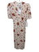 Rouje Size 36 White, Red & Yellow Viscose Floral Polka Dot Short Sleeve Dress White, Red & Yellow / 36
