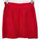 Maje Size 36 Red Viscose Blend Textured Elastic Sides Back Zip Mini Skirt Red / 36