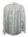 Mint Velvet Size L White Viscose Blend Collared Button Detail Button Up Top White / L