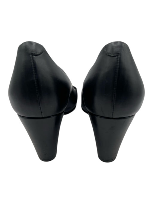 Pierre Hardy Shoe Size 36.5 Black Leather Block Heel Almond Toe Pump Shoes Black / 36.5