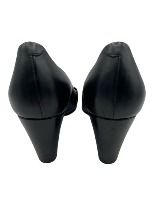 Pierre Hardy Shoe Size 36.5 Black Leather Block Heel Almond Toe Pump Shoes Black / 36.5