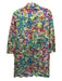 Saloni Size 0 Multi Cotton Abstract Print 3/4 Sleeve Collared Dress Multi / 0