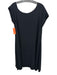 Bottega Veneta Size 40 Black Silk Wide Neck Cap Sleeve Pocketed Dress Black / 40