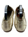 Tory Burch Shoe Size 6 Gold Leather Upper Metallic Logo Elastic Top Flat Loafers Gold / 6