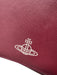 Vivienne Westwood Burgundy & Black Leather Crossbody Logo Messenger Bag Burgundy & Black / Medium