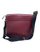 Vivienne Westwood Burgundy & Black Leather Crossbody Logo Messenger Bag Burgundy & Black / Medium