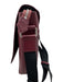 Vivienne Westwood Burgundy & Black Leather Crossbody Logo Messenger Bag Burgundy & Black / Medium