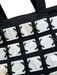 Timmy Woods Black & Iridescent Canvas Mother of Pearl Squares Zip closure Bag Black & Iridescent / M