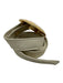 Alexis Kirk Cream & Gold Leather Enamel Leaves Adjustable Belts Cream & Gold / S/M