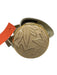 Alexis Kirk Cream & Gold Leather Enamel Leaves Adjustable Belts Cream & Gold / S/M