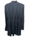 Marie Oliver Size XS Navy Blue Silk Blend Elastic Waist Squares Tiered Dress Navy Blue / XS