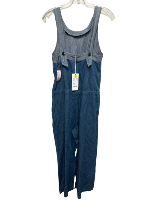 Closed Size XS Blue Cotton Blend Chambray Button Straps Jumpsuit Blue / XS