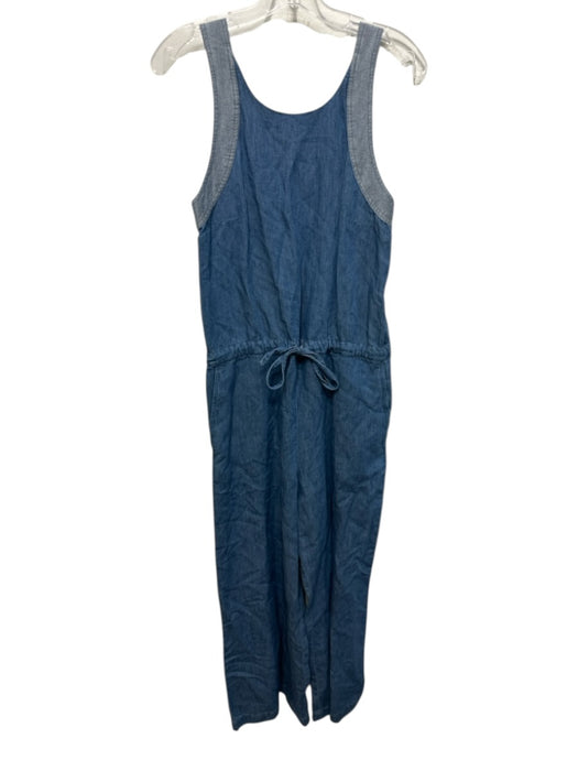 Closed Size XS Blue Cotton Blend Chambray Button Straps Jumpsuit Blue / XS