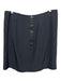 Marni Size 44 Blue Black Silk Distressed Pleated Trim Paneled Above Knee Skirt Blue Black / 44