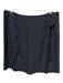 Marni Size 44 Blue Black Silk Distressed Pleated Trim Paneled Above Knee Skirt Blue Black / 44