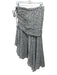 Veronica Beard Size 6 White & Black Silk Chiffon Floral Side Zip Skirt White & Black / 6