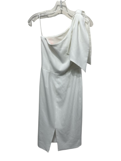 Dress the Population Size XS White Polyester Sleeveless One Shoulder Dress White / XS