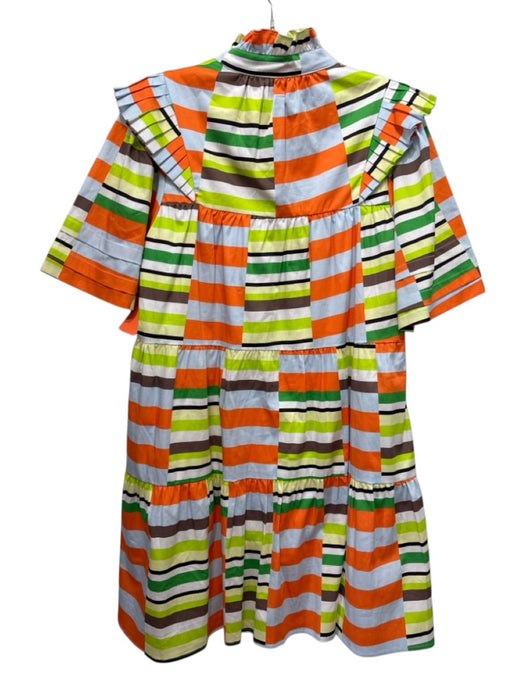 CROSBY by Mollie Burch Size XS Orange, Green & Multi Cotton Blend Dress Orange, Green & Multi / XS