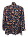 Mille Resort & Travel Size XS Navy, brown & pink Cotton & Acetate Floral Top Navy, brown & pink / XS