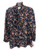 Mille Resort & Travel Size XS Navy, brown & pink Cotton & Acetate Floral Top Navy, brown & pink / XS