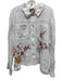 Johnny Was Size XL White, Orange & Multi Print Linen Long Sleeve Top White, Orange & Multi Print / XL