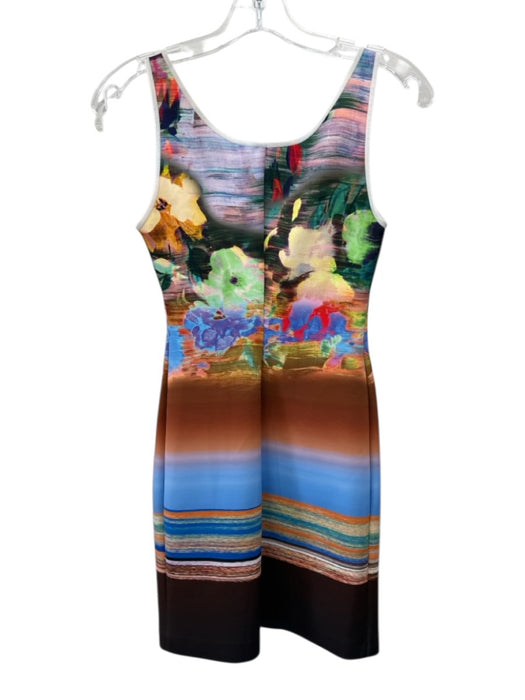 Clover Canyon Size XS Brown, Blue & Multi Polyester Blend Sleeveless Lace Up Top Brown, Blue & Multi / XS
