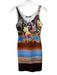 Clover Canyon Size XS Brown, Blue & Multi Polyester Blend Sleeveless Lace Up Top Brown, Blue & Multi / XS