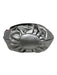 Stuart Weitzman Silver Leather Embroidered Rounded Rhinestone Design Bag Silver / Small