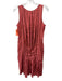Diane Von Furstenberg Size 10 Burnt Orange Silk Blend Sleeveless Dress Burnt Orange / 10