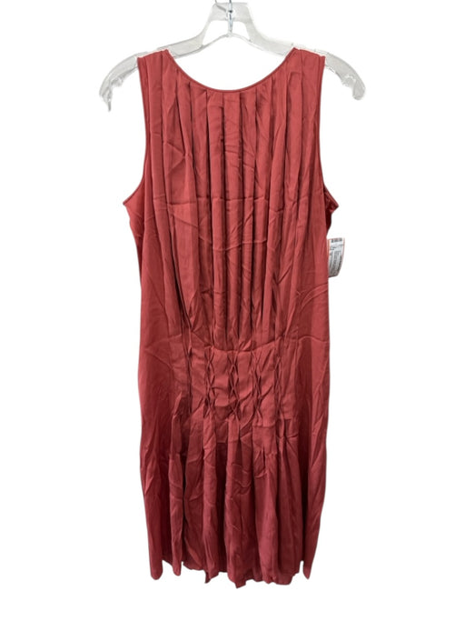 Diane Von Furstenberg Size 10 Burnt Orange Silk Blend Sleeveless Dress Burnt Orange / 10