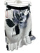 Prabal Gurung Size 0 White, Gray & Black Polyester Blend darted Back Zip Skirt White, Gray & Black / 0