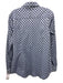 Kal Rieman Size 10 Gray & Blue Cotton Long Sleeve Checked Button Up & Collar Top Gray & Blue / 10