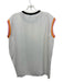 Aviu Size 40 White, Pink, Brown Polyester Blend Sleeveless Abstract Print Top White, Pink, Brown / 40