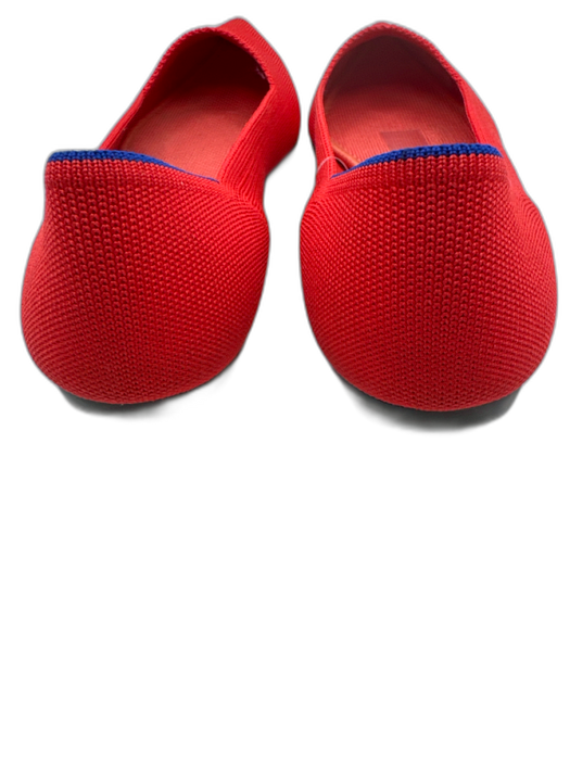 Rothy's Shoe Size 10.5 Red Orange Textile Pointed Toe Woven Flats Red Orange / 10.5